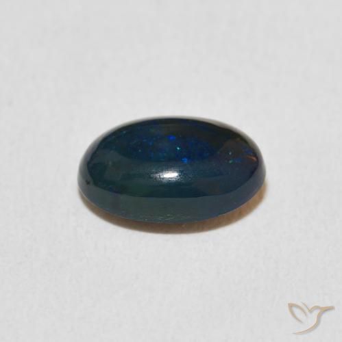 Ópalo Multicolor natural de 1.30 ct, Ovalada, Opaco
