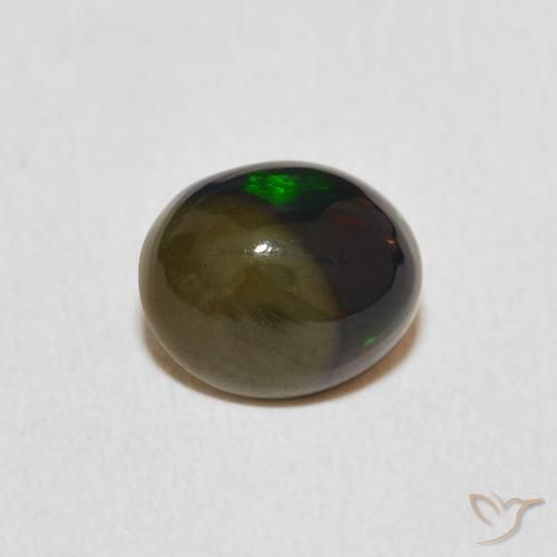 1.29ct Natural Multicolor Ópalo, Ovalada, Opaco
