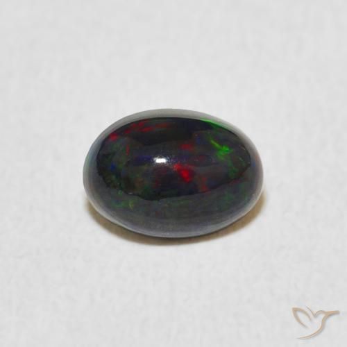0.46ct Natural Multicolor Ópalo, Ovalada, Opaco