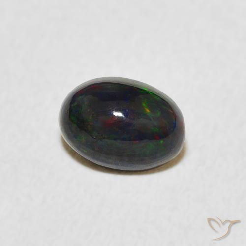 Ópalo Multicolor natural de 0.46 ct, Ovalada, Opaco
