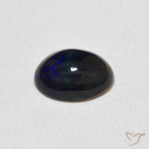 Ópalo Multicolor natural de 0.82 ct, Ovalada, Opaco