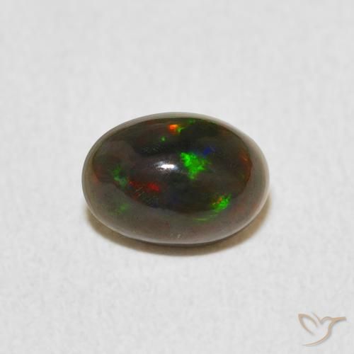 0.53ct Natural Multicolor Ópalo, Ovalada, Opaco