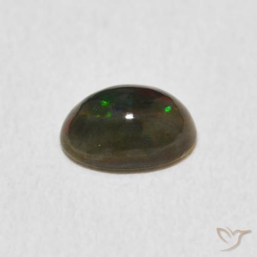 Ópalo Multicolor natural de 0.53 ct, Ovalada, Opaco