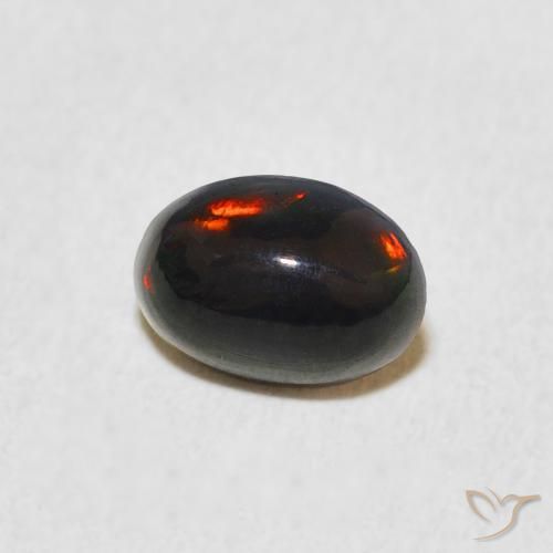 Ópalo Multicolor natural de 0.42 ct, Ovalada, Opaco