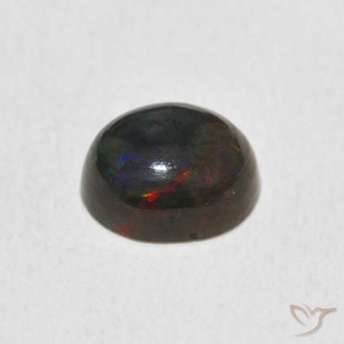 Ópalo Multicolor natural de 0.91 ct, Ovalada, Opaco