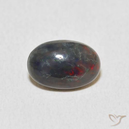 0.87ct Natural Multicolor Ópalo, Ovalada, Opaco