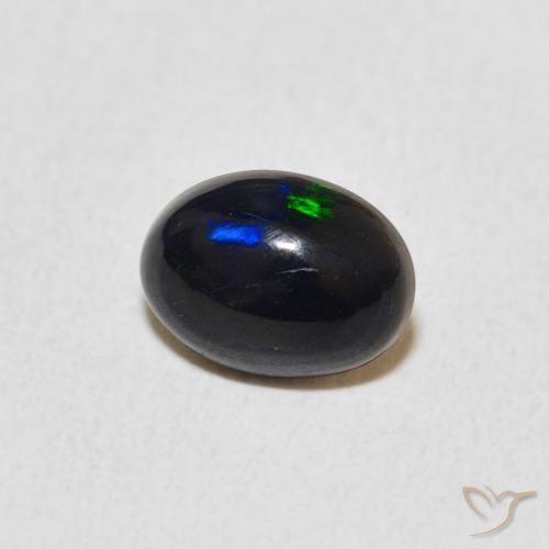 Ópalo Multicolor natural de 0.51 ct, Ovalada, Opaco