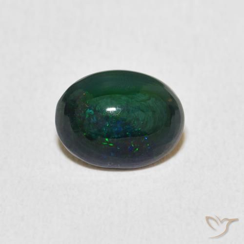 1.06ct Natural Multicolor Ópalo, Ovalada, Opaco