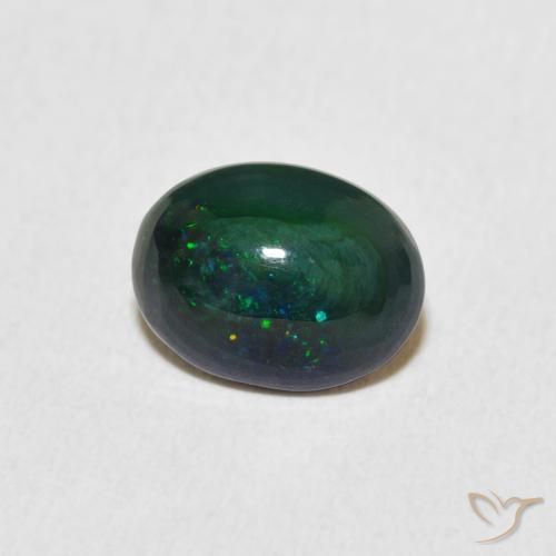 Ópalo Multicolor natural de 1.06 ct, Ovalada, Opaco