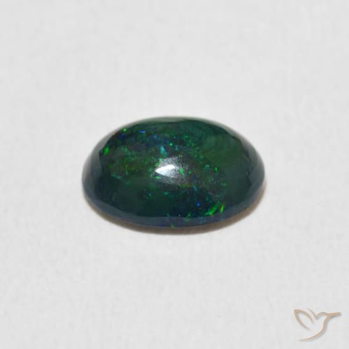 Ópalo Multicolor natural de 1.06 ct, Ovalada, Opaco