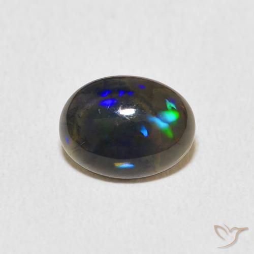 0.61ct Natural Multicolor Ópalo, Ovalada, Opaco
