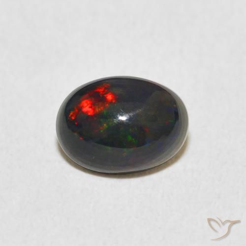 0.85ct Natural Multicolor Ópalo, Ovalada, Opaco