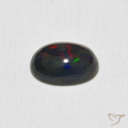 Ópalo Multicolor natural de 0.85 ct, Ovalada, Opaco
