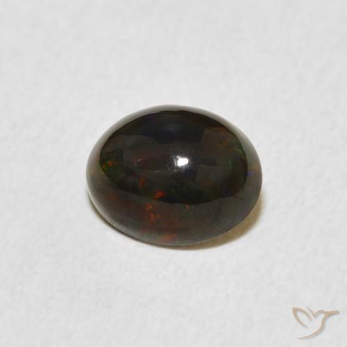 Ópalo Multicolor natural de 0.66 ct, Ovalada, Opaco
