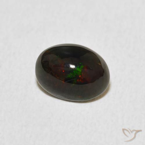 Ópalo Multicolor natural de 0.64 ct, Ovalada, Opaco