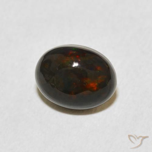 Ópalo Multicolor natural de 1.39 ct, Ovalada, Opaco