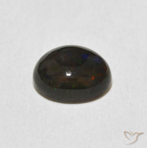 Ópalo Multicolor natural de 1.39 ct, Ovalada, Opaco