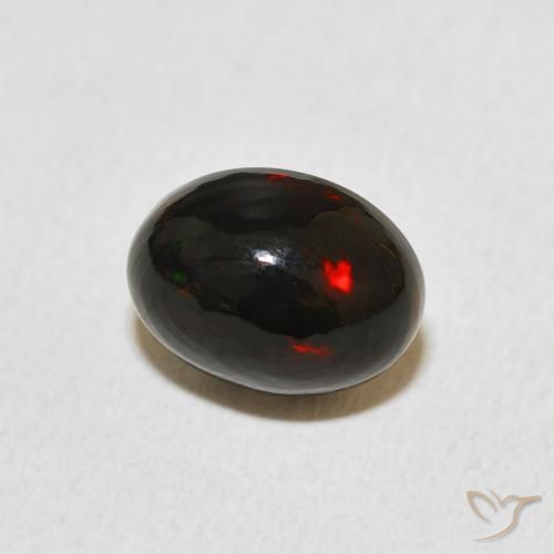 Ópalo Multicolor natural de 1.45 ct, Ovalada, Opaco