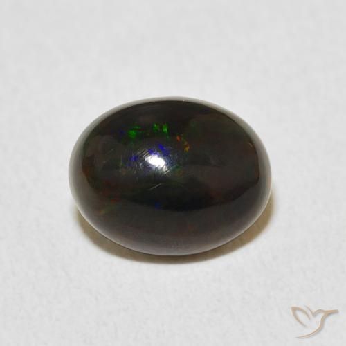 1.06ct Natural Multicolor Ópalo, Ovalada, Opaco