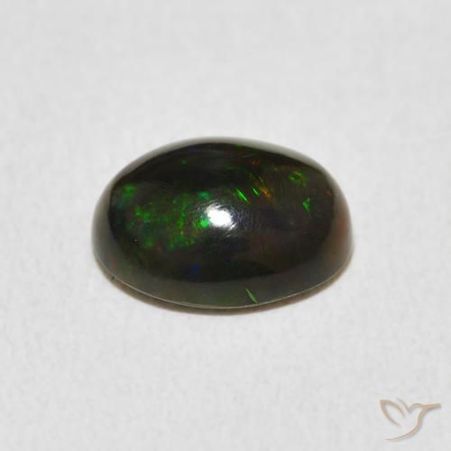 Ópalo Multicolor natural de 1.06 ct, Ovalada, Opaco
