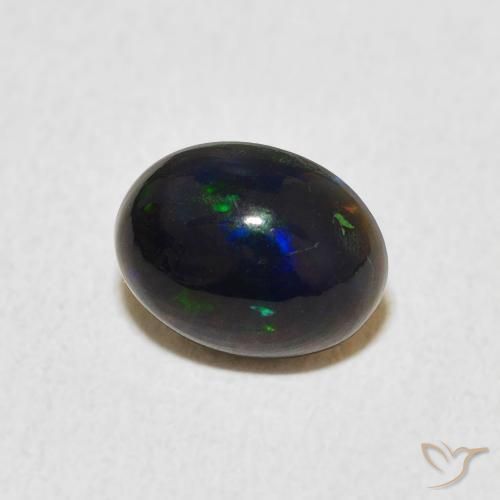 Ópalo Multicolor natural de 0.73 ct, Ovalada, Opaco