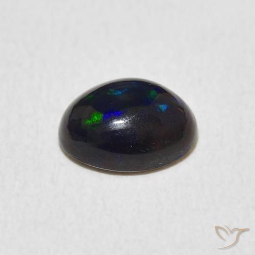 Ópalo Multicolor natural de 0.73 ct, Ovalada, Opaco