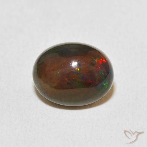 1.72ct Natural Multicolor Ópalo, Ovalada, Opaco