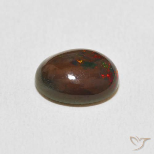 Ópalo Multicolor natural de 1.72 ct, Ovalada, Opaco