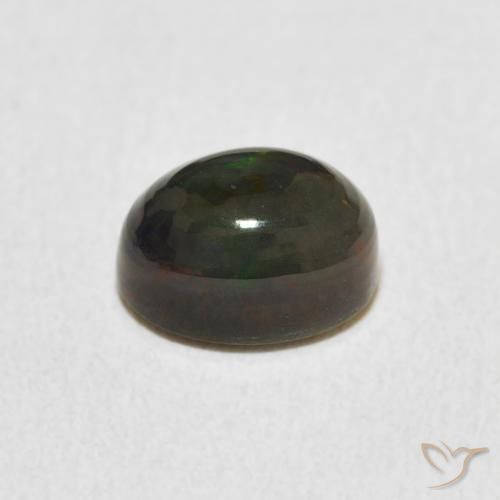 Ópalo Multicolor natural de 1.29 ct, Ovalada, Opaco