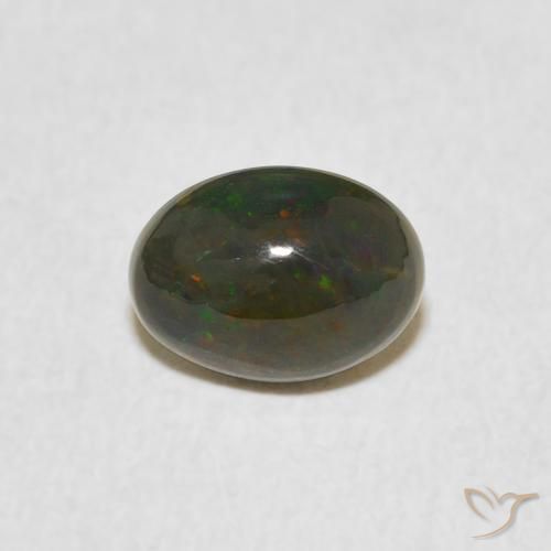 0.79ct Natural Multicolor Ópalo, Ovalada, Opaco