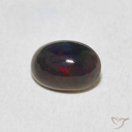 Ópalo Multicolor natural de 0.56 ct, Ovalada, Opaco