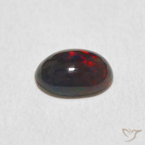 Ópalo Multicolor natural de 0.56 ct, Ovalada, Opaco