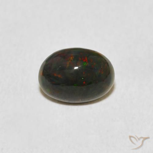 0.67ct Natural Multicolor Ópalo, Ovalada, Opaco