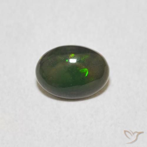 0.45ct Natural Multicolor Ópalo, Ovalada, Opaco