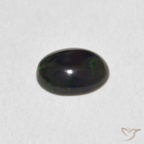 Ópalo Multicolor natural de 0.60 ct, Ovalada, Opaco