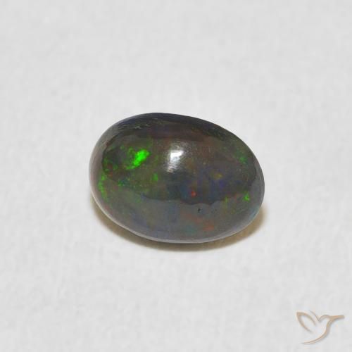 Ópalo Multicolor natural de 0.48 ct, Ovalada, Opaco