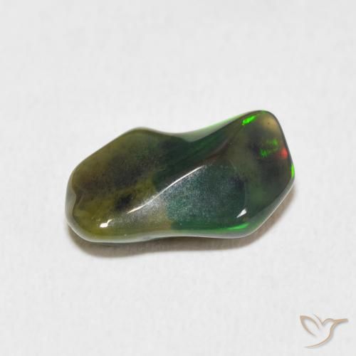 Ópalo Multicolor natural de 2.28 ct, Elegante, Opaco