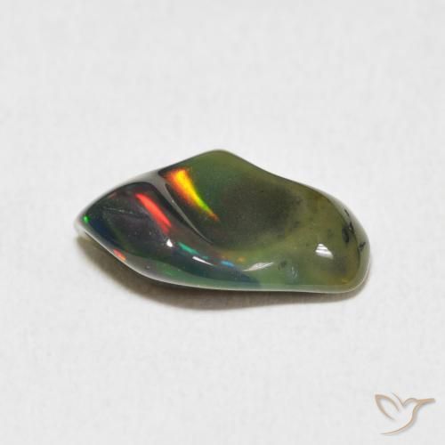 Ópalo Multicolor natural de 2.28 ct, Elegante, Opaco