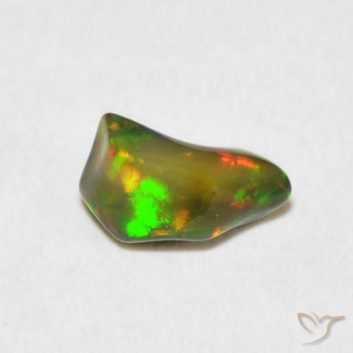 1.28ct Natural Multicolor Ópalo, Elegante, Opaco