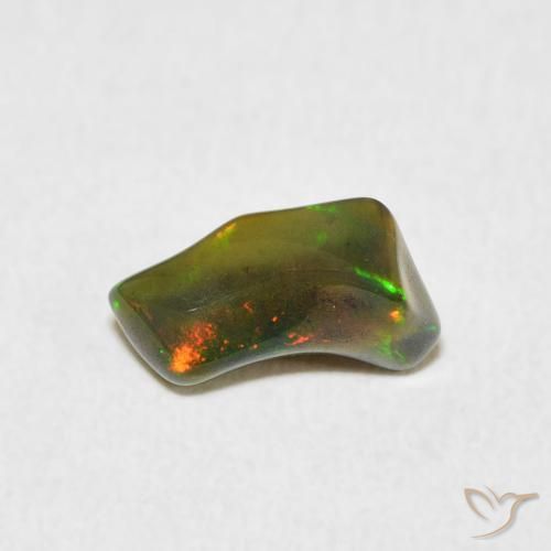 Ópalo Multicolor natural de 1.28 ct, Elegante, Opaco