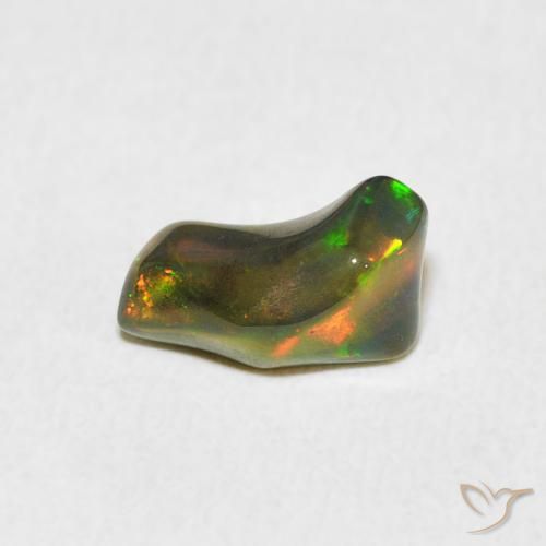 Ópalo Multicolor natural de 1.28 ct, Elegante, Opaco