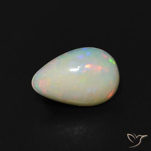 0.36ct Natural Multicolor Ópalo, En forma de pera, Transparente, Photo A