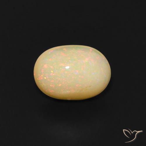 0.52ct Natural Multicolor Ópalo, Ovalada, Transparente