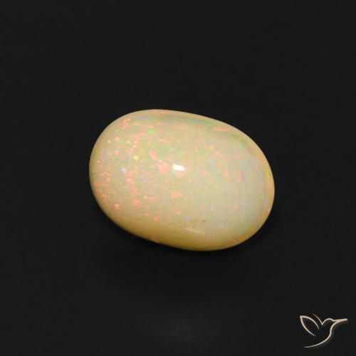 Ópalo Multicolor natural de 0.52 ct, Ovalada, Transparente