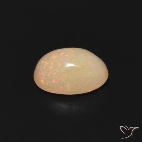 Ópalo Multicolor natural de 0.52 ct, Ovalada, Transparente