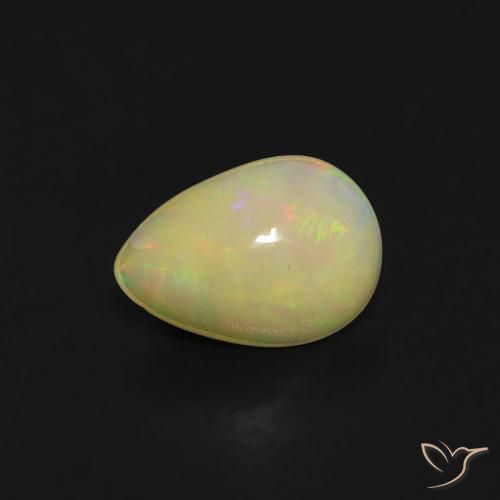 0.42ct Natural Multicolor Ópalo, En forma de pera, Transparente
