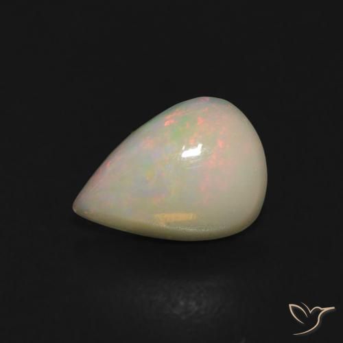 0.41ct Natural Multicolor Ópalo, En forma de pera, Transparente