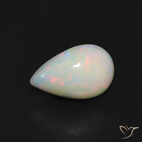 0.45ct Natural Multicolor Ópalo, En forma de pera, Transparente, Photo A