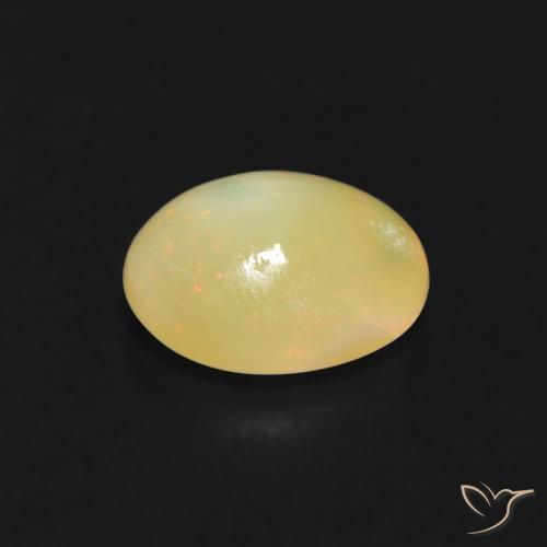 Ópalo Multicolor natural de 0.74 ct, Ovalada, Transparente