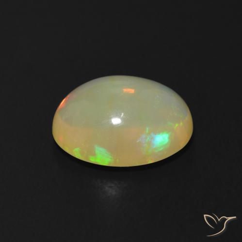 Ópalo Multicolor natural de 1.71 ct, Ovalada, Transparente